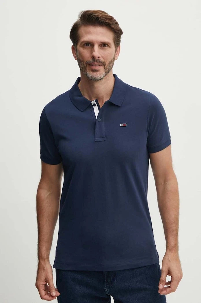 Tommy Jeans Yakalı Pamuklu Tişört