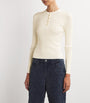 Ivory Long-Sleeve Henley T-Shirt