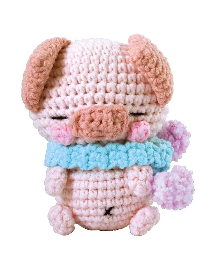 Комплект за плетене на една кука Graine Creative Kit Minigurami Cochon Poco