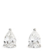 White Gold and Diamond Pear Stud Earrings (1.00ctw)