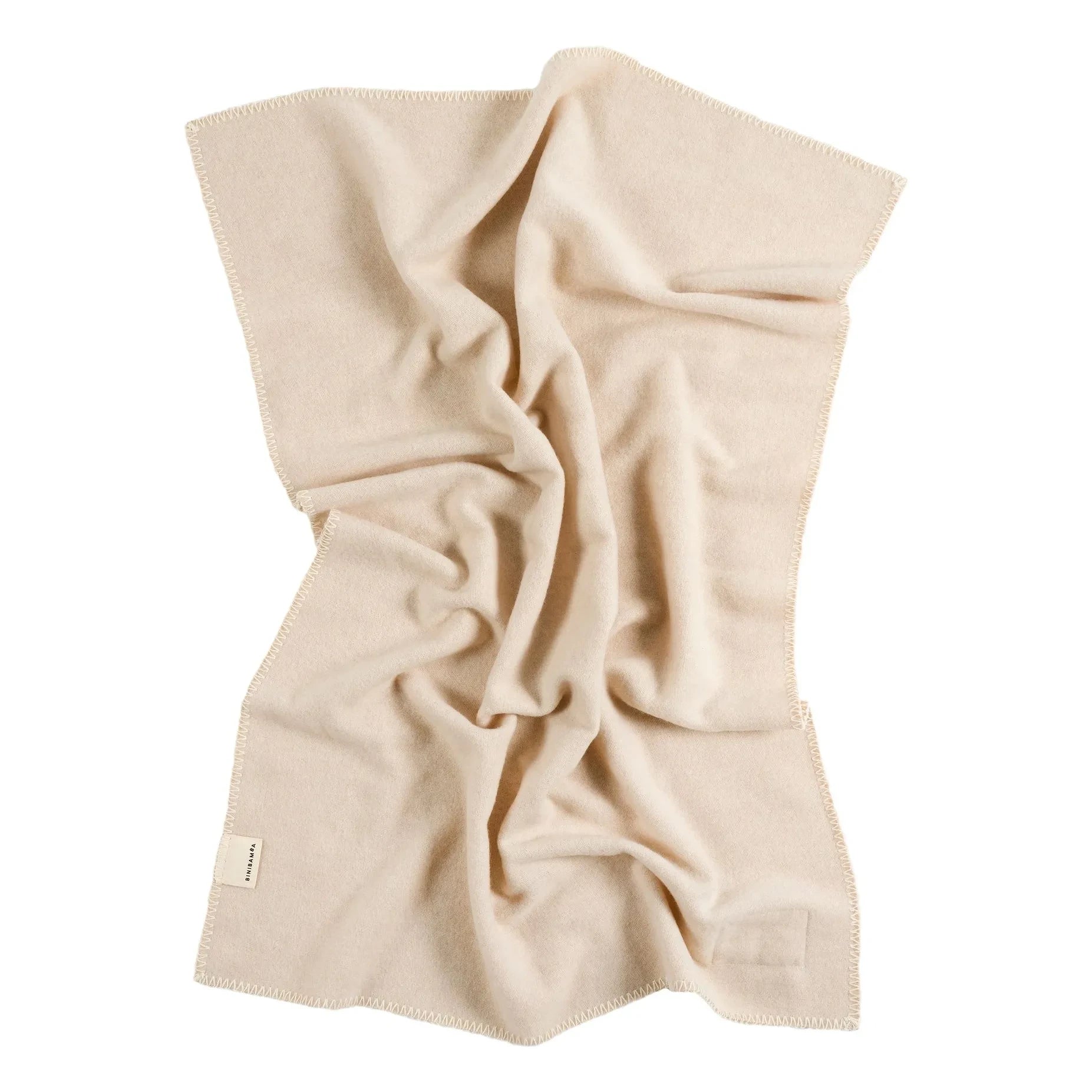 BINIBAMBA - Merino wool blanket | Peanut