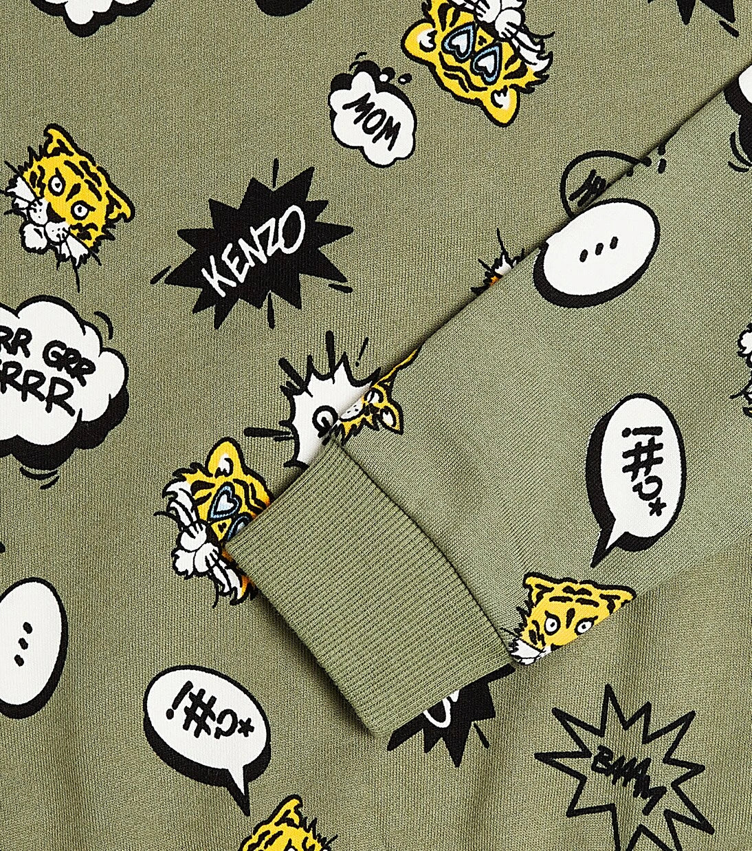 Kenzo Kids - كنزة رياضية من مزيج القطن المطبوع