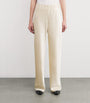Vince White Satin Straight Trousers