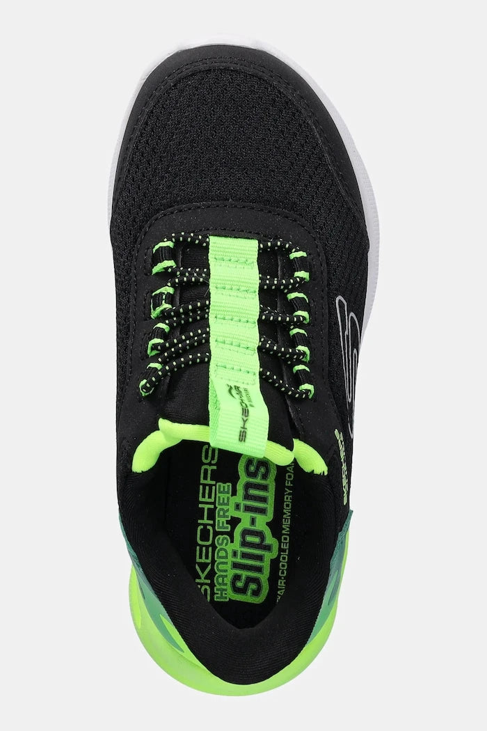 Skechers MICROSPEC MAX - BRISK-STRIPE Çocuk Spor Ayakkabı