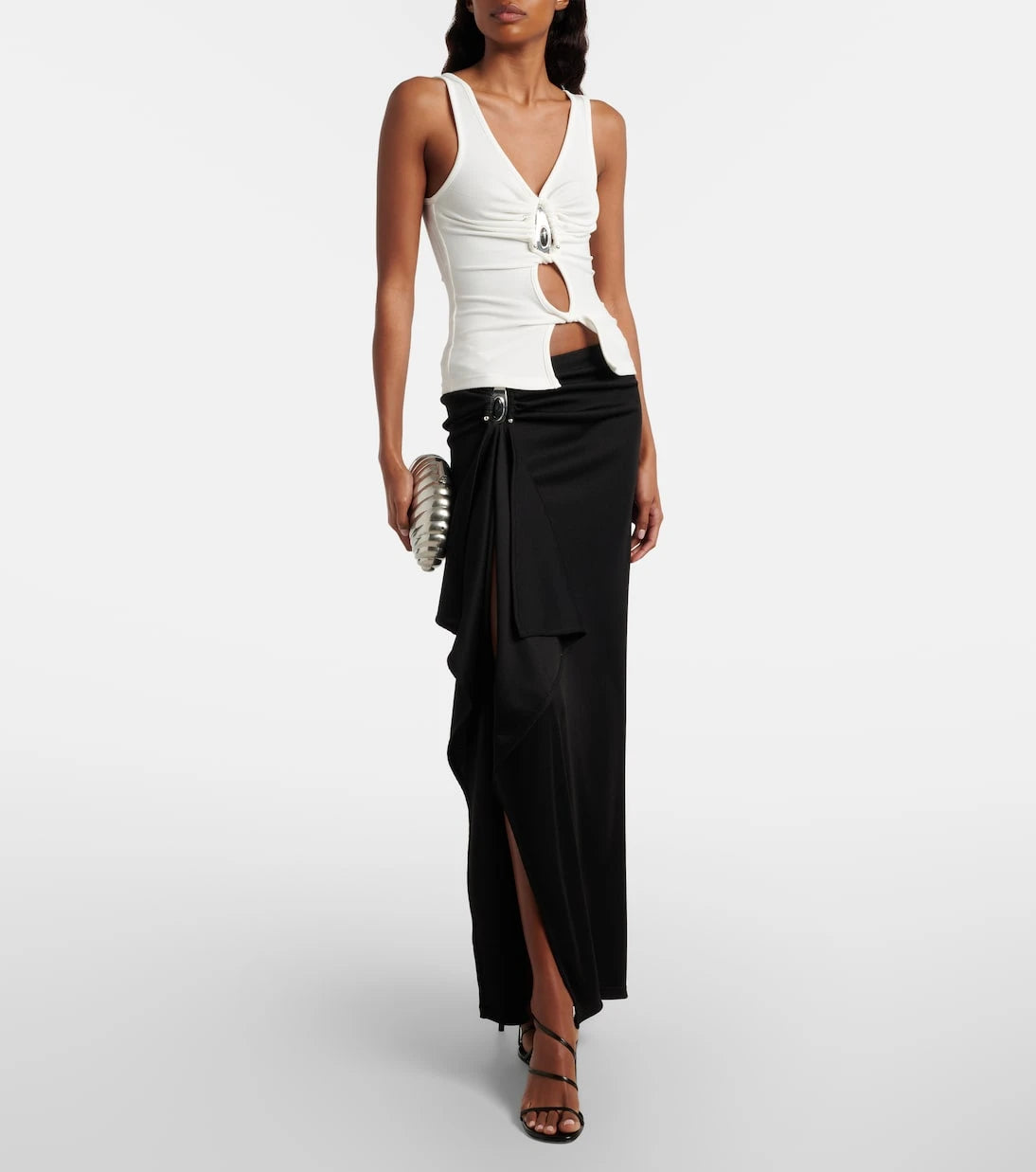 Christopher Esber - Cutout ribbed-knit top