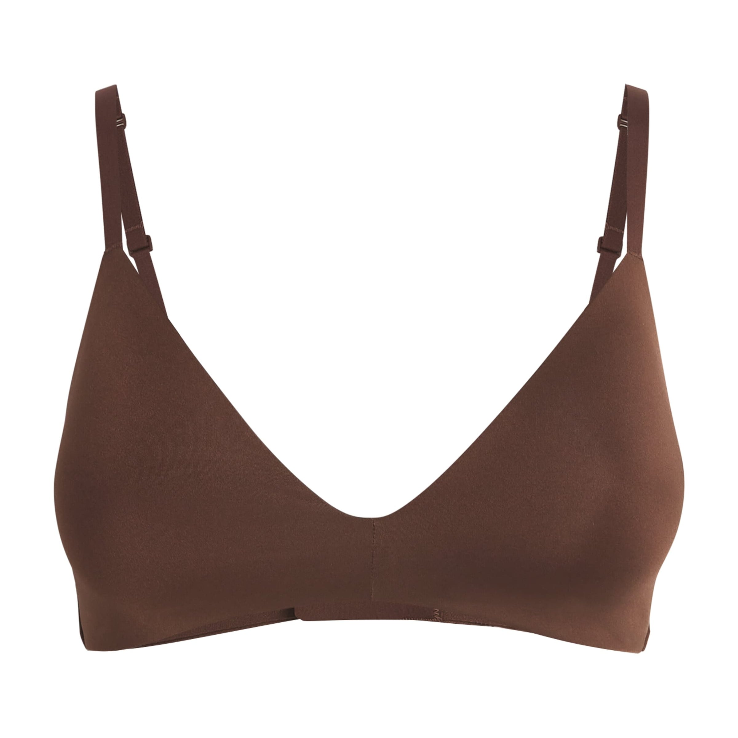 Skims Brown Wireless T-Shirt Bra