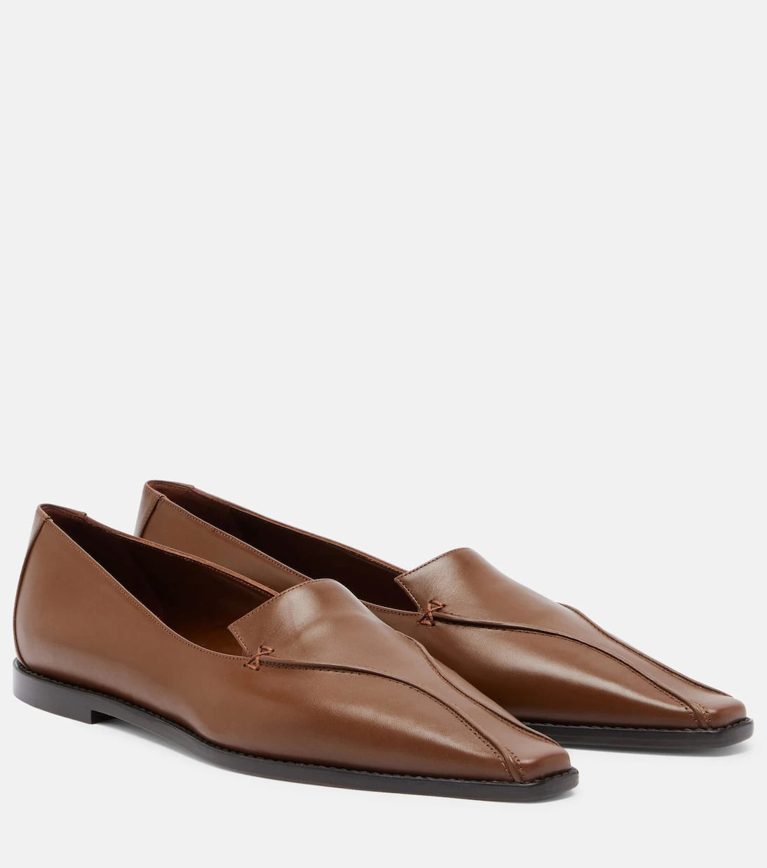 Manolo Blahnik - Cleofe leather loafers