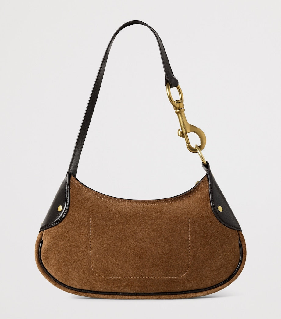 Mulberry Small Suede Hackney Shoulder Bag