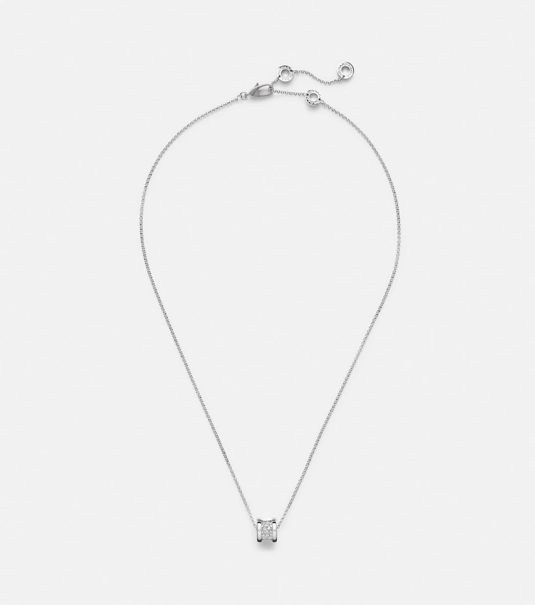 Bvlgari - B.zero1 18kt white gold pendant necklace with diamonds