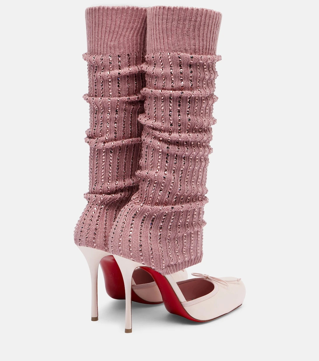 Christian Louboutin - حذاء كاسيا 100 بكعب عالي من الساتان