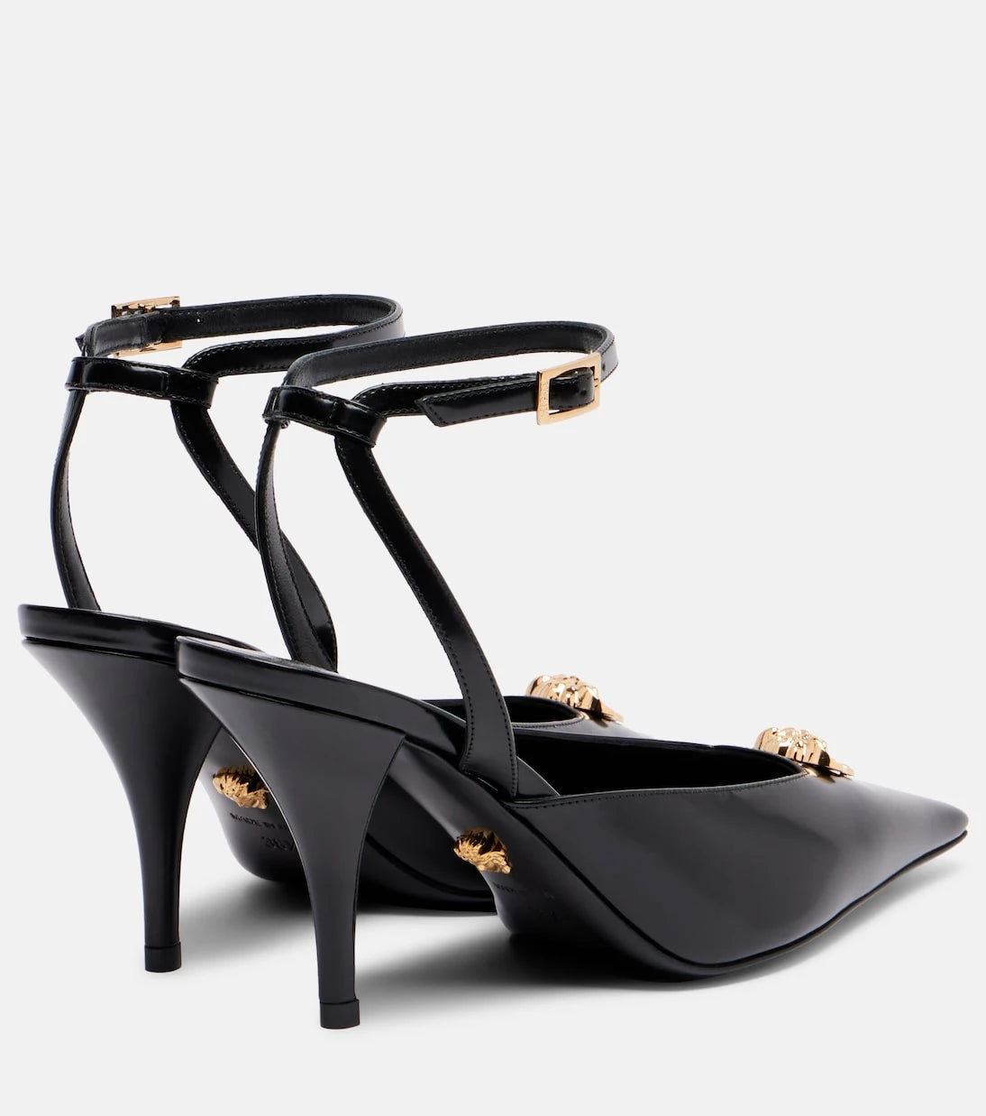 Versace - La Medusa 85 leather pumps