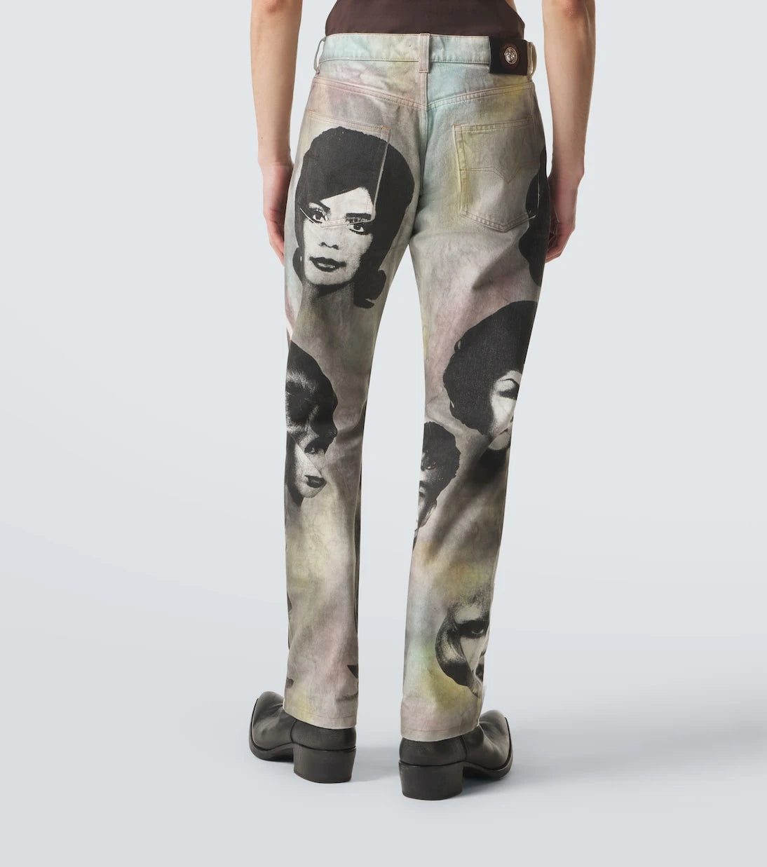 Versace - Printed straight jeans