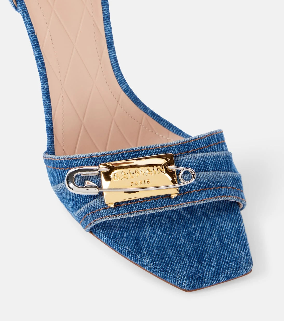 Balmain - Logo denim sandals