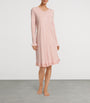 Nude Cotton-Blend Long-Sleeve Claire Nightdress