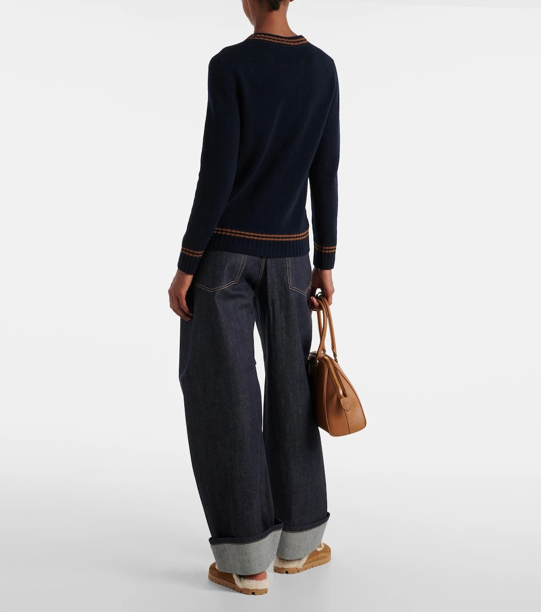 Prada - Logo wool and cashmere sweater