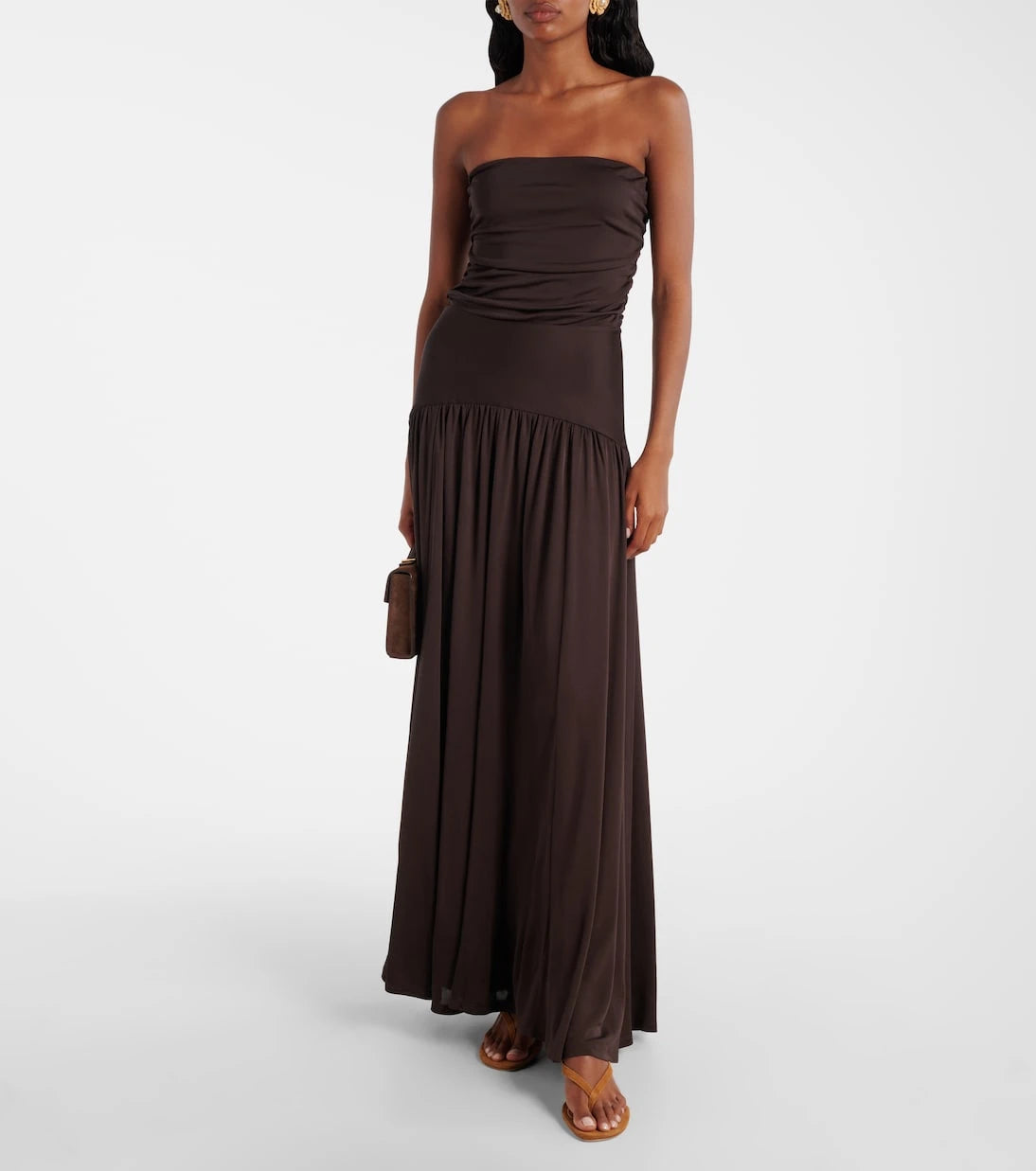 Staud - Freja 60 suede thong sandals