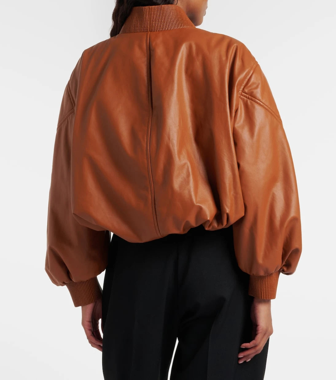 Givenchy - Cocoon cropped leather bomber jacket