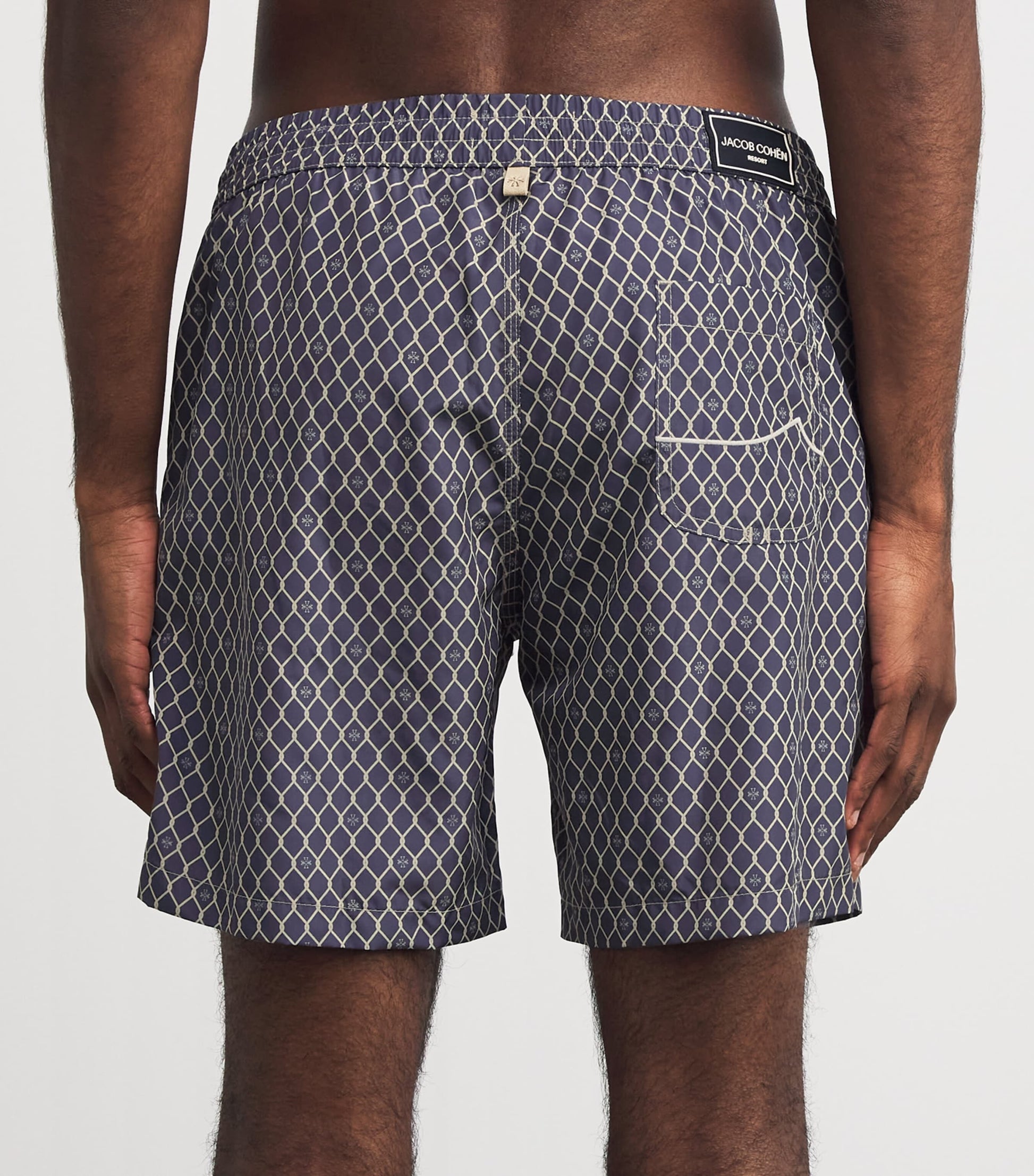 JACOB COHËN Diamond Print Bermuda Swim Shorts