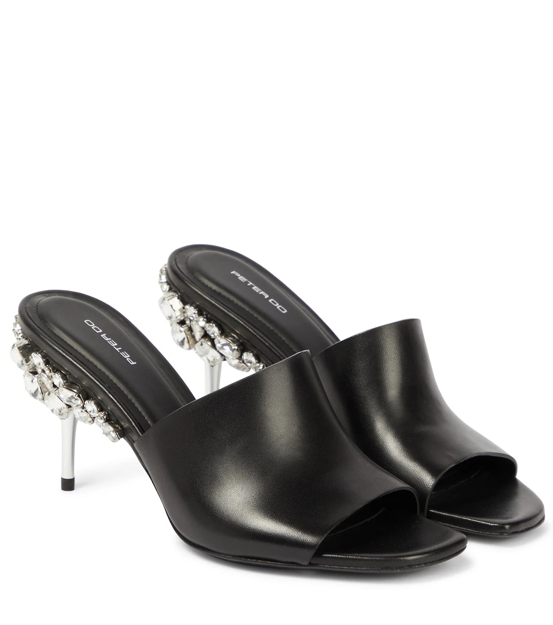 Peter Do - Crystal-embellished leather sandals