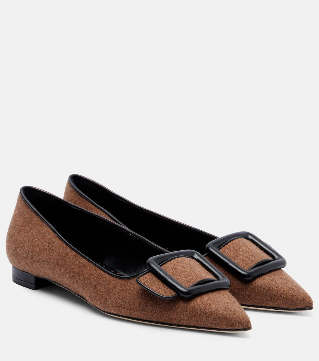 Manolo Blahnik - Maysale buckled ballet flats