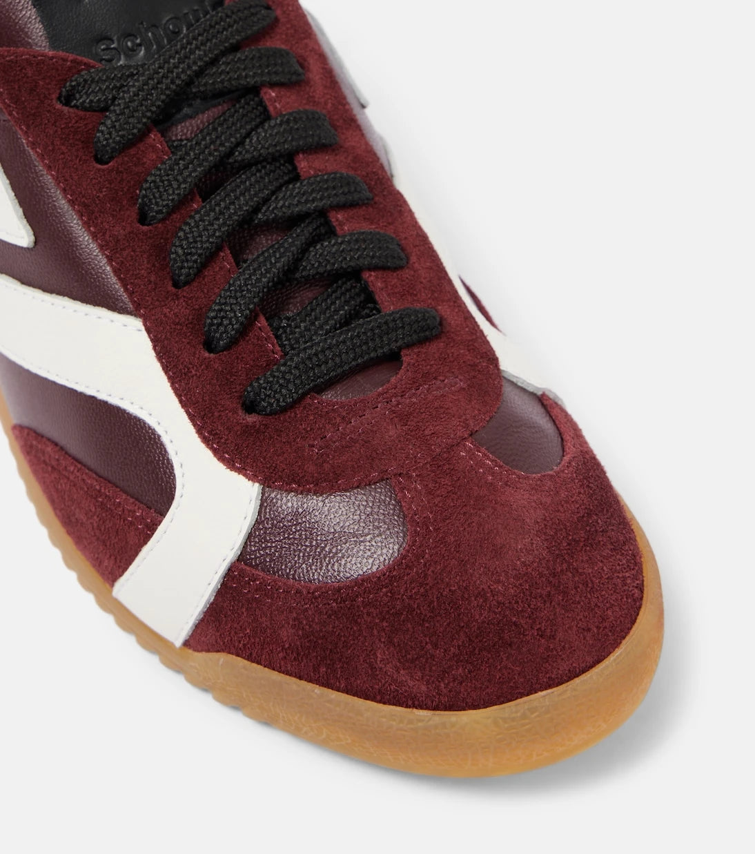 Proenza Schouler - Track suede-trimmed leather sneakers