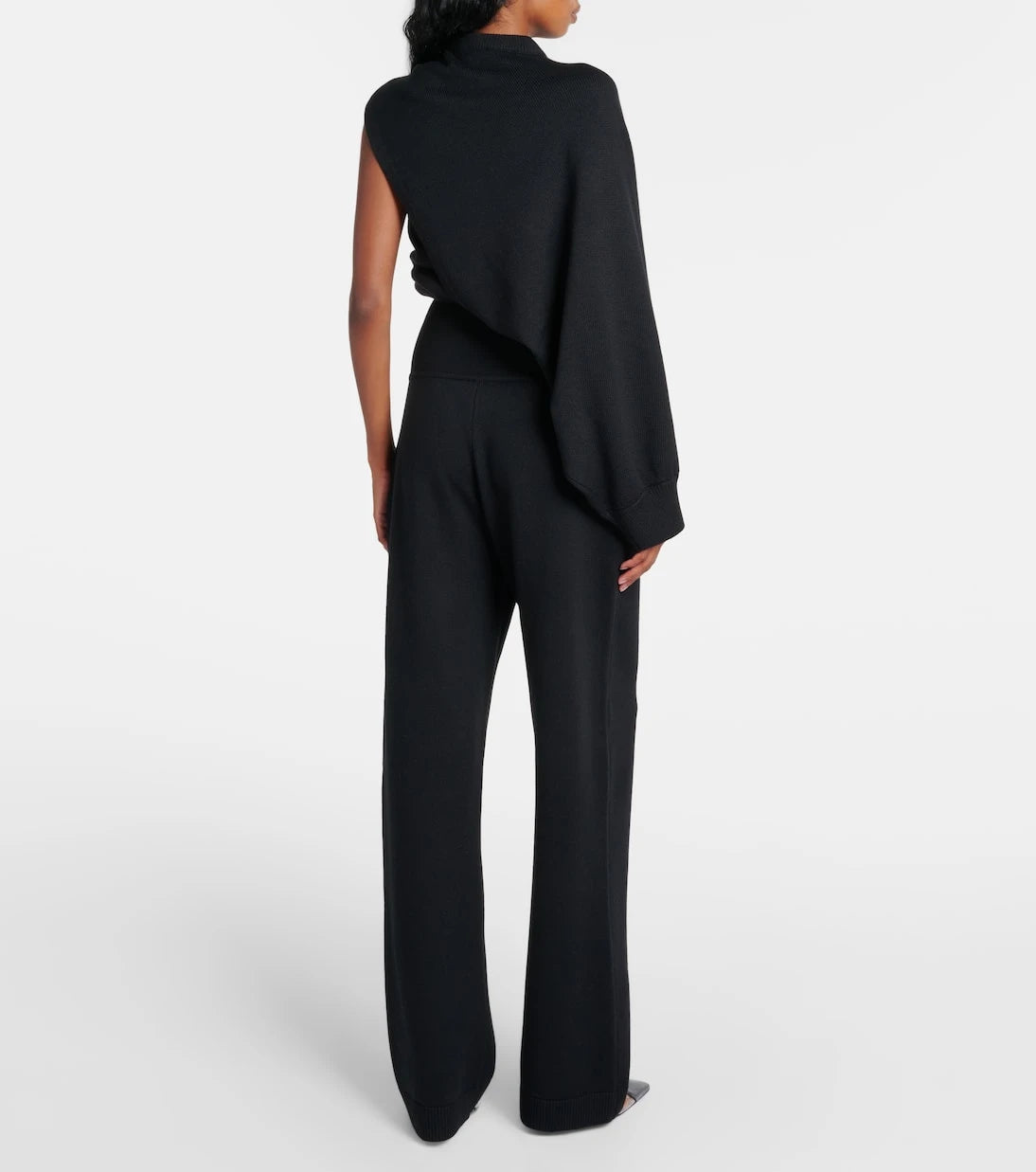 Alaïa - High-rise wool-blend straight pants