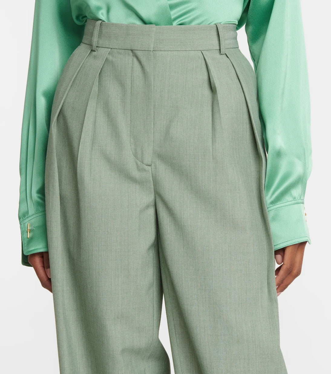 Victoria Beckham - High-rise pleated wide pants