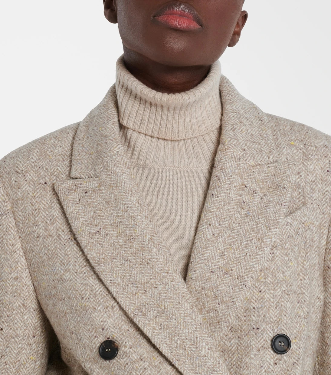 Brunello Cucinelli - Double-breasted wool and silk-blend blazer