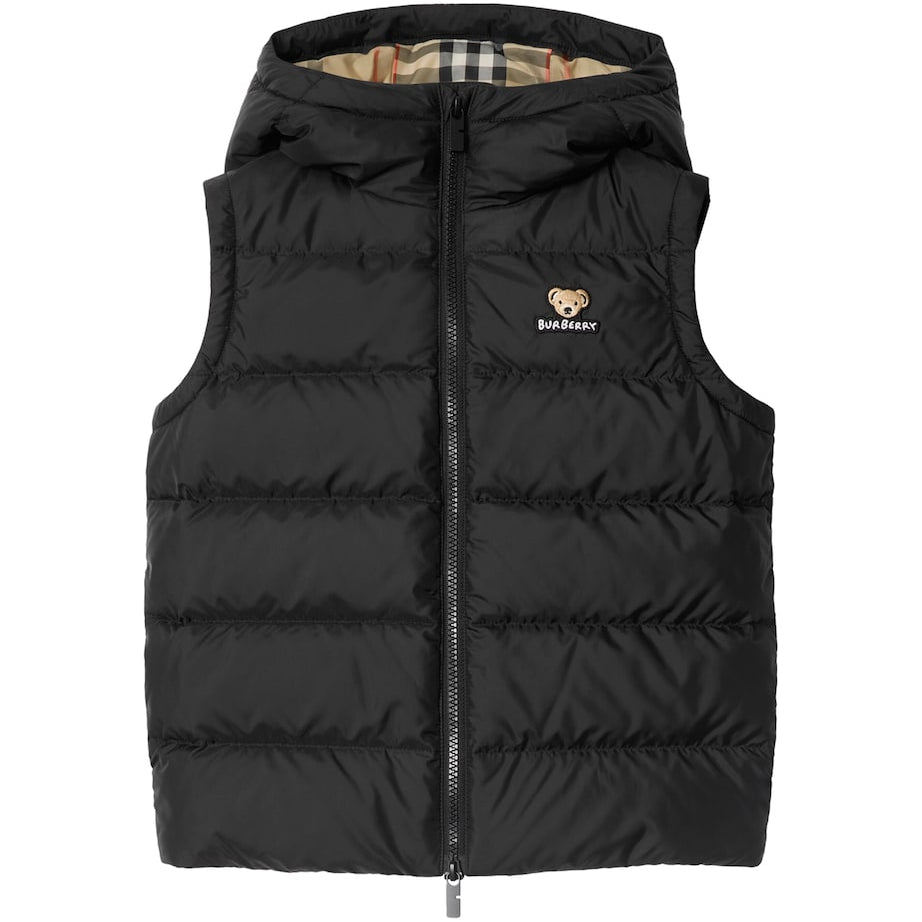 Burberry Kids Hooded Puffer Gilet (3-12 Years)