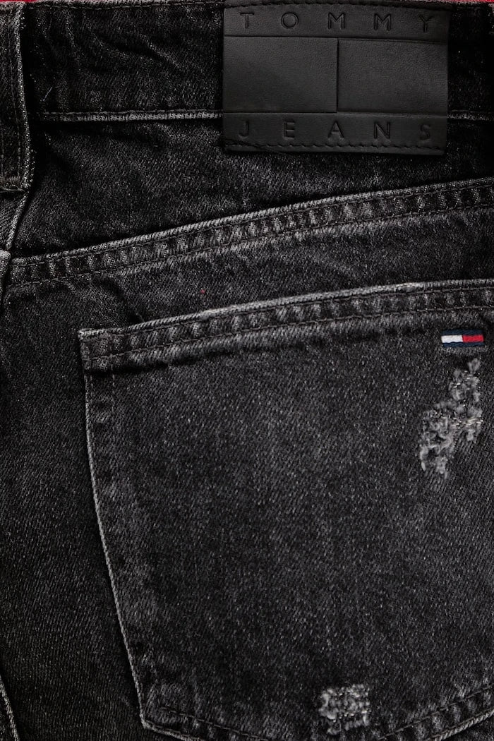 Tommy Jeans къс панталон дамски от деним
