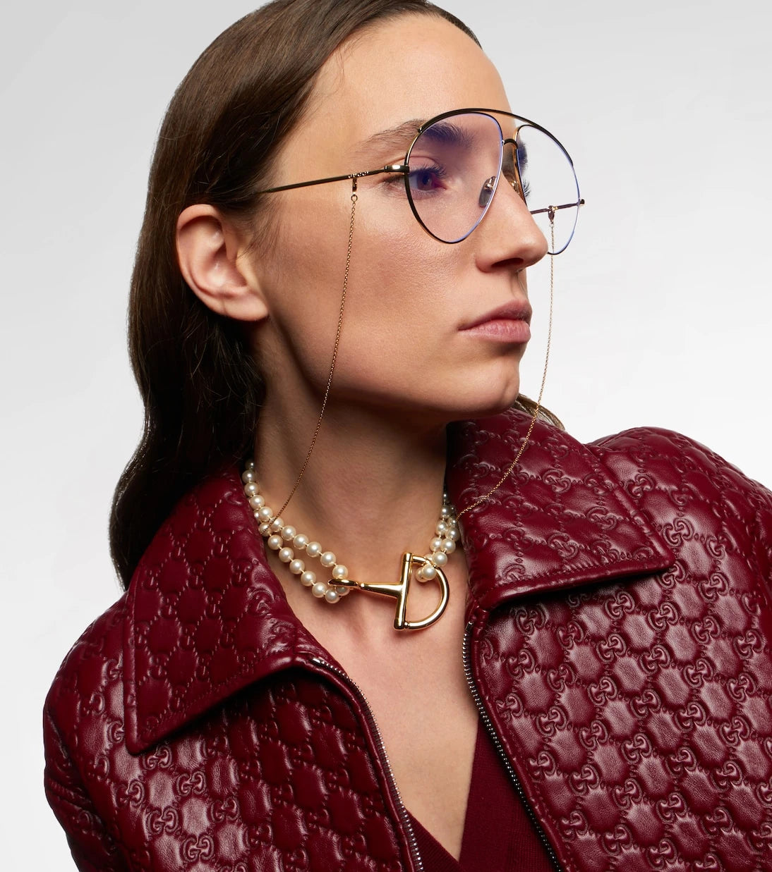 Gucci - Oversized aviator glasses
