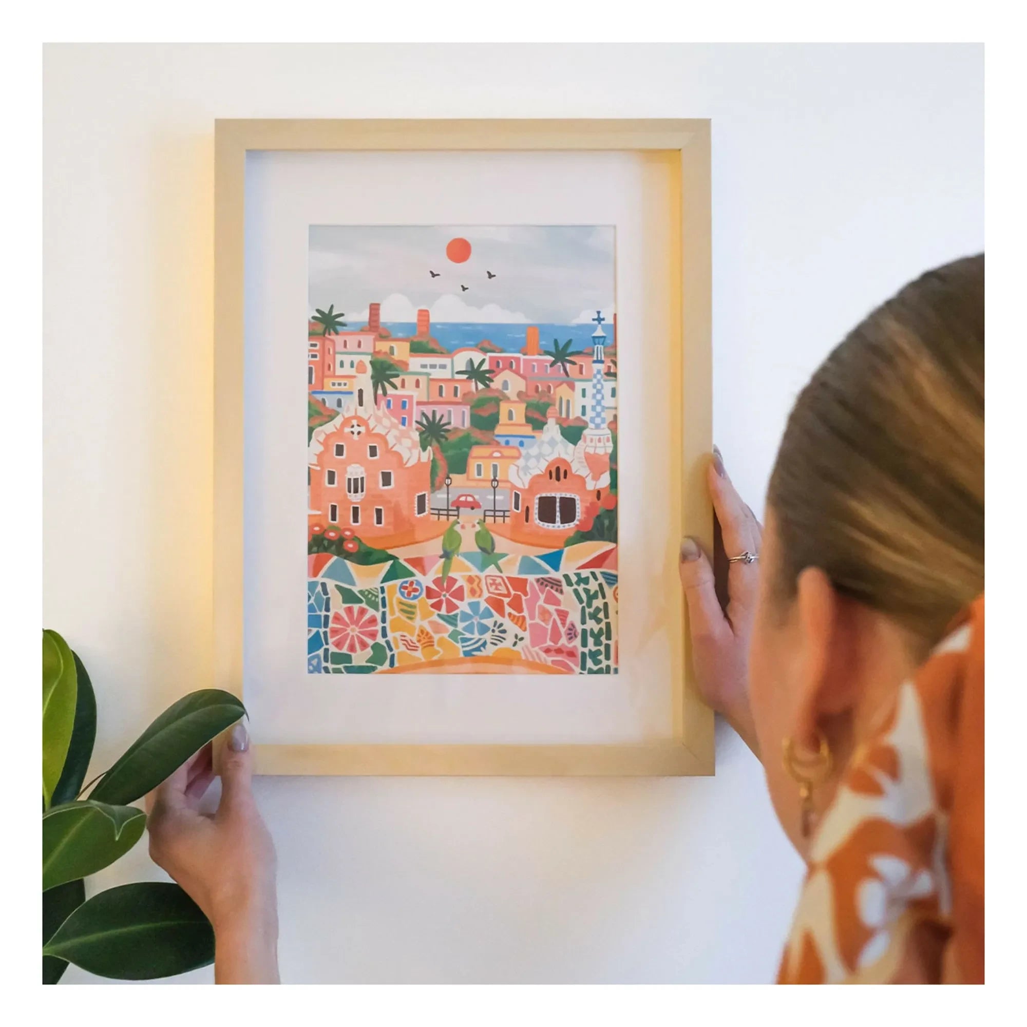 La Petite Épicerie - Number painting kit - Barcelona by Dazlstudio