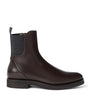 Brunello Cucinelli Brown Leather Chelsea Boots