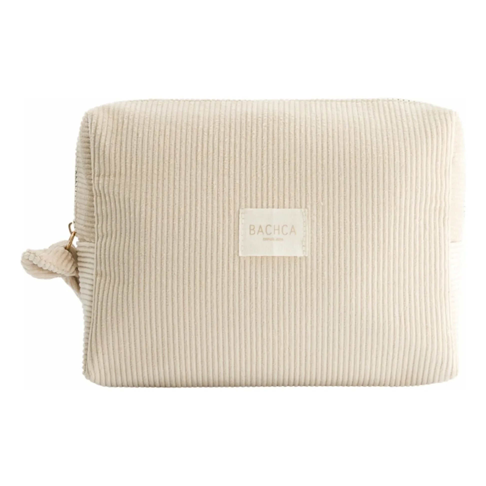 Bachca - Velvet toiletry bag  | Beige