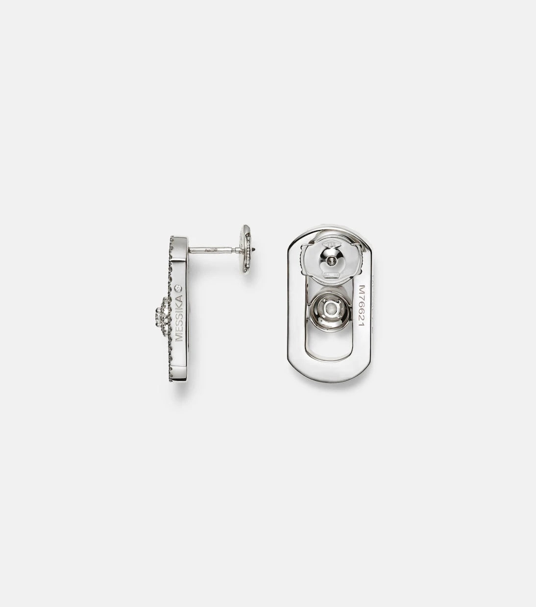 Messika - So Move 18kt white gold earrings with diamonds