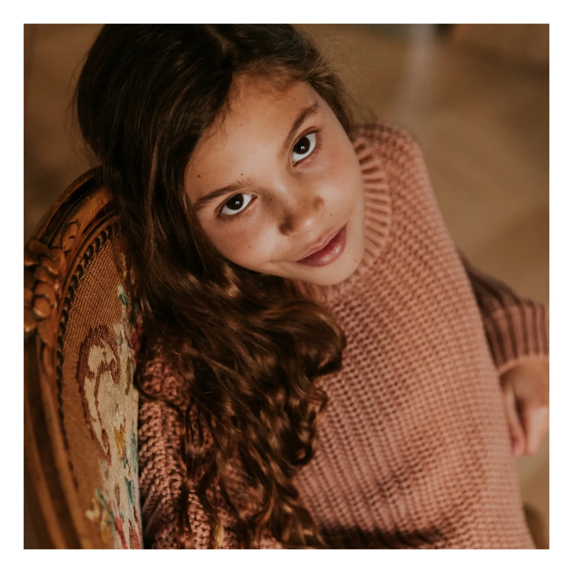 Yuki - Chunky Organic Cotton Jumper | Blush
