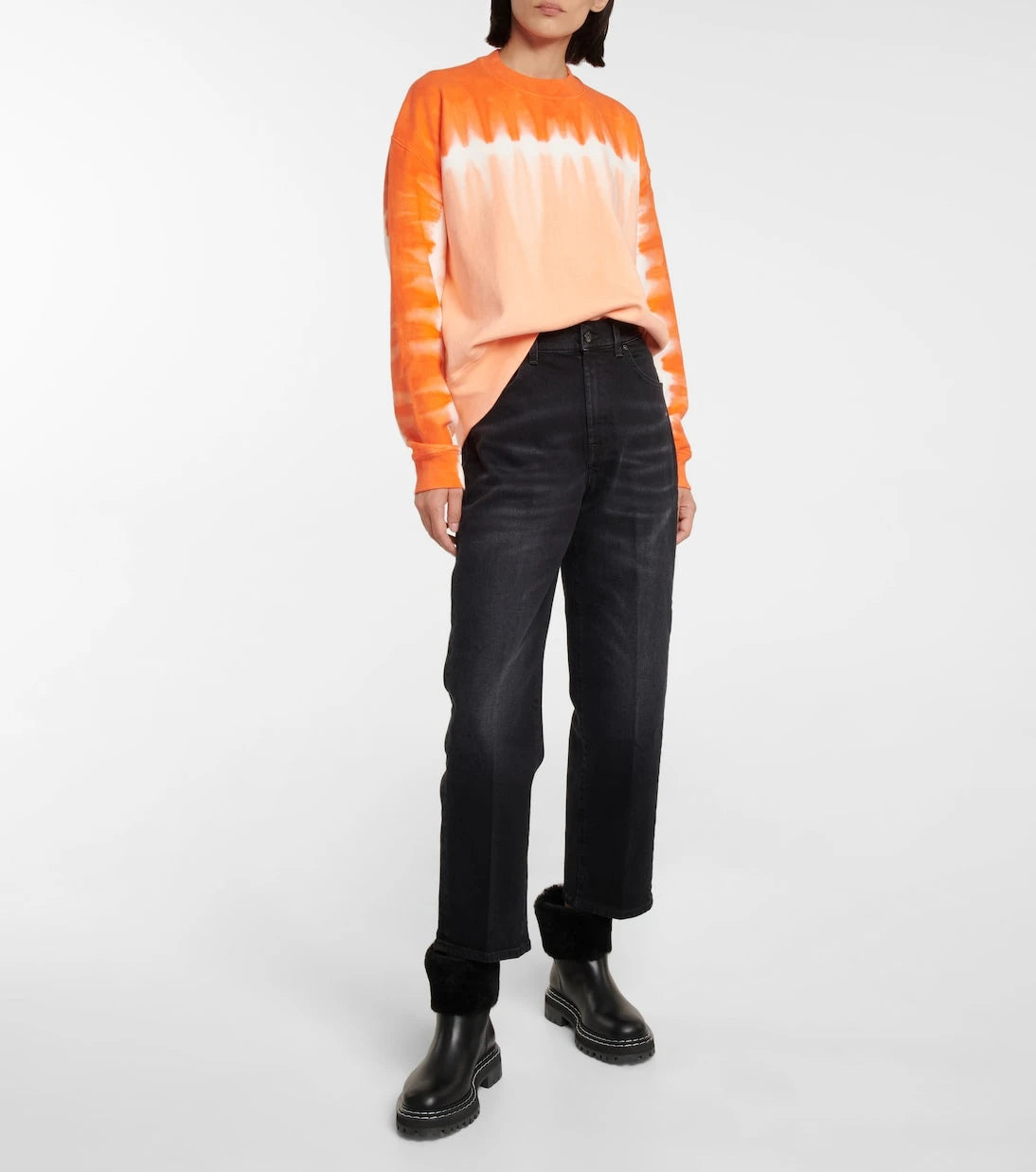 Proenza Schouler - أحذية الكاحل ذات الحواف من جلد الغنم
