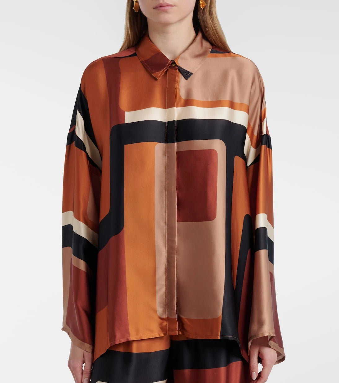 Faithfull - Cora printed satin shirt