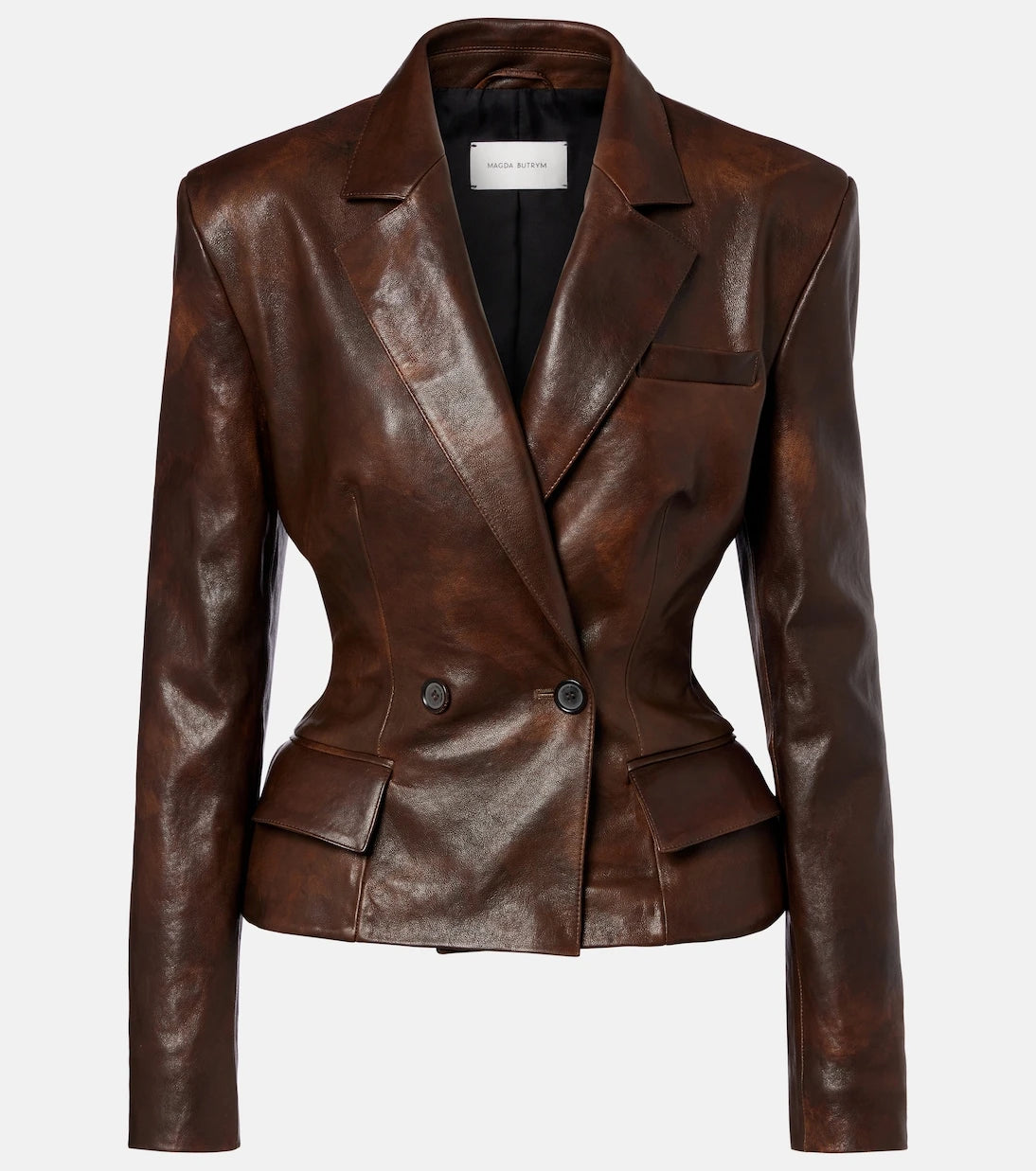Magda Butrym - Peplum leather jacket