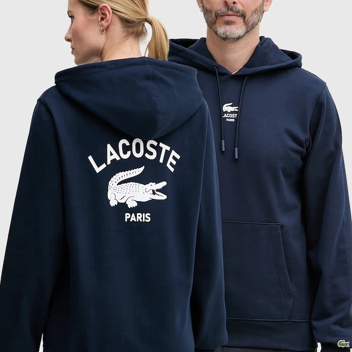 Lacoste суичър с качулка от памук