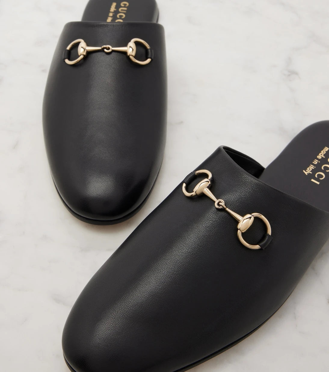 Gucci - Horsebit leather mules
