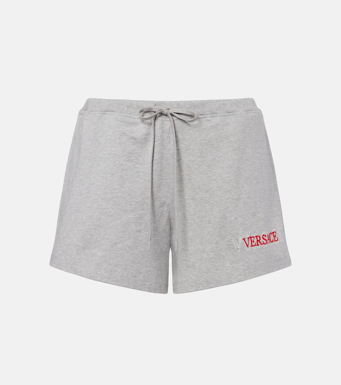 Versace - Logo cotton jersey shorts