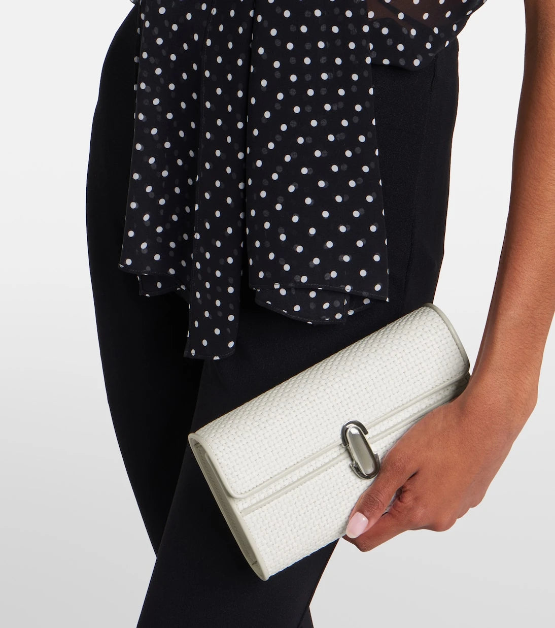 Savette - Symmetry Mini raffia crossbody bag