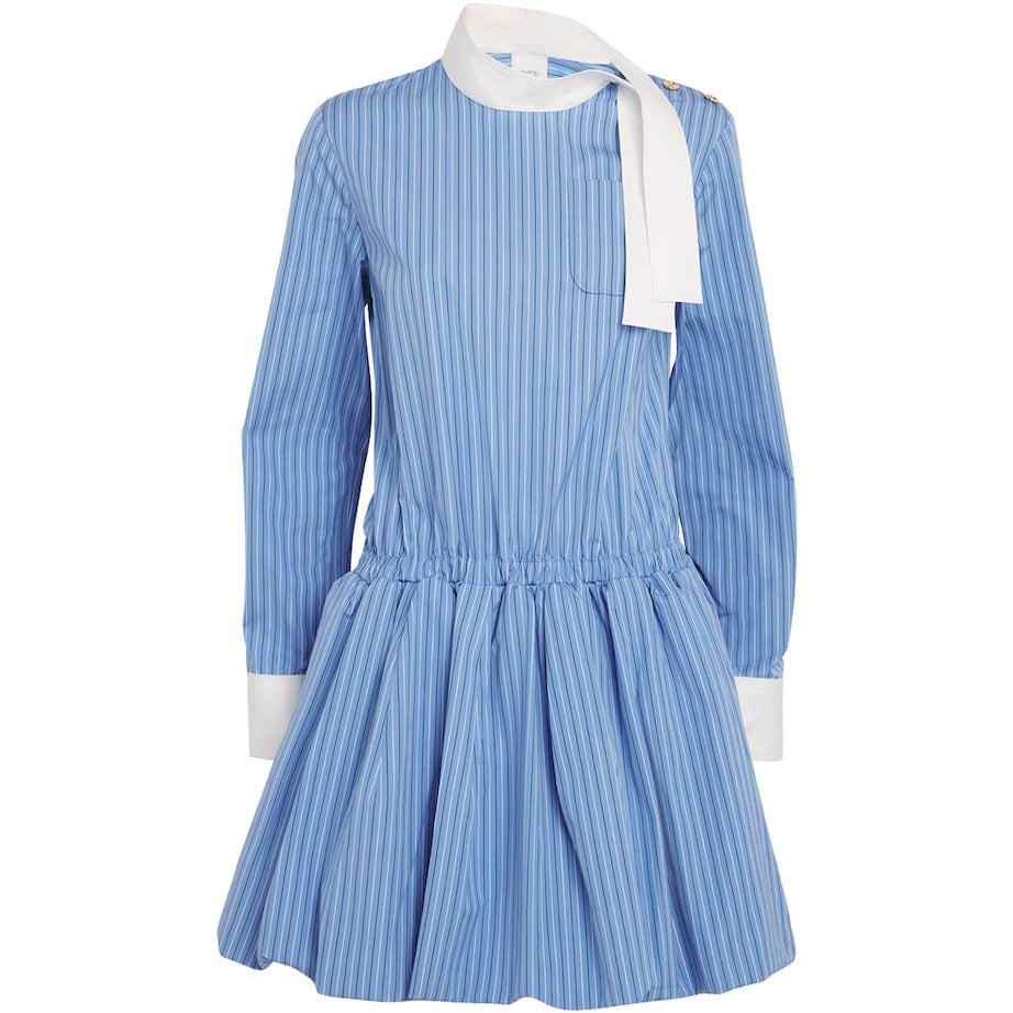 Patou Blue Bloomer Mini Dress