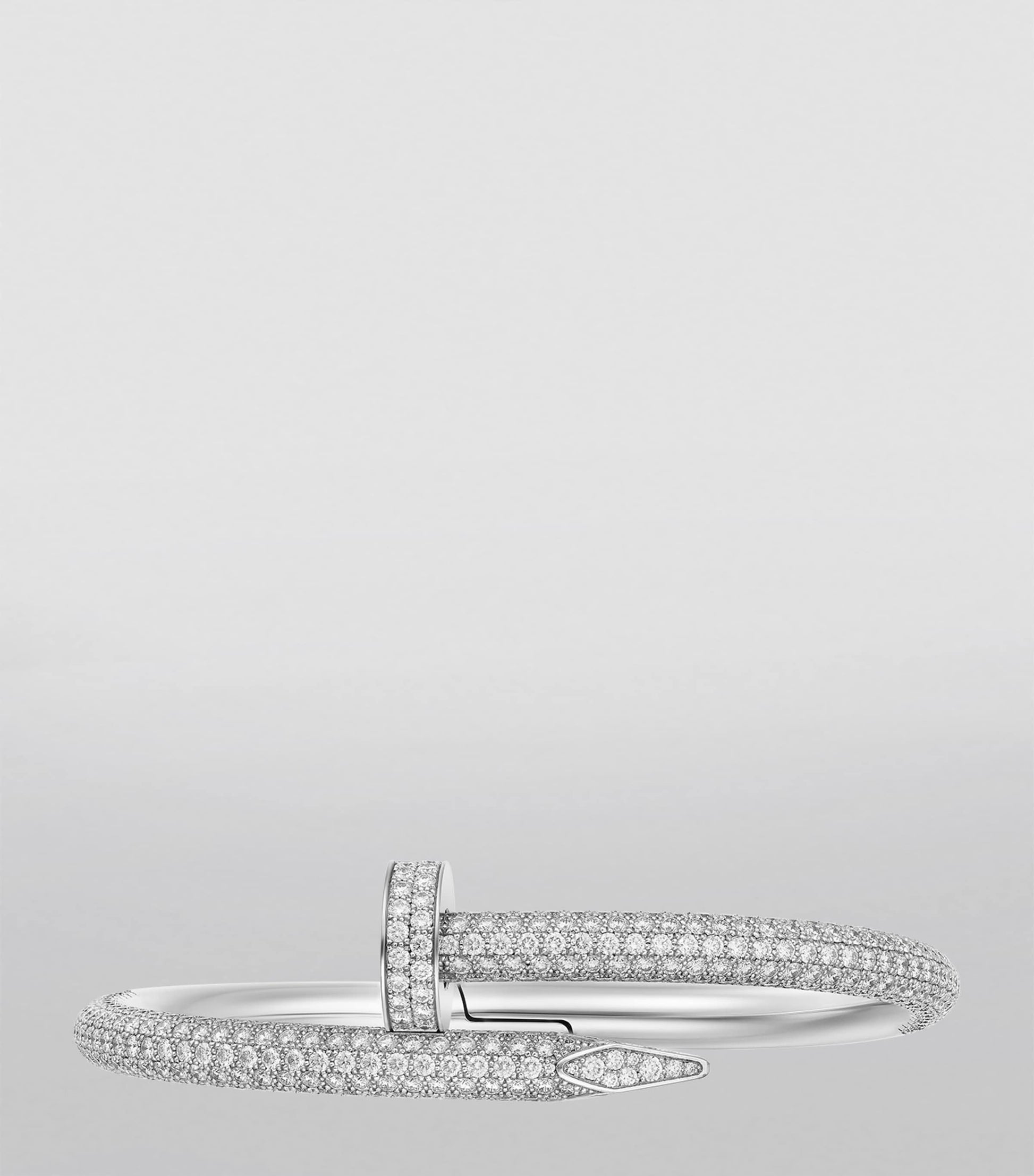 Medium White Gold and Diamond Juste Un Clou Bracelet