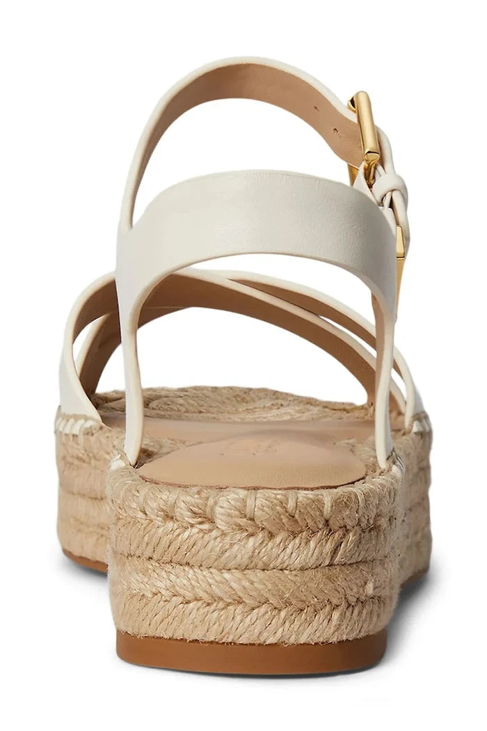 Lauren Ralph Lauren kadın deri espadril Emeryn