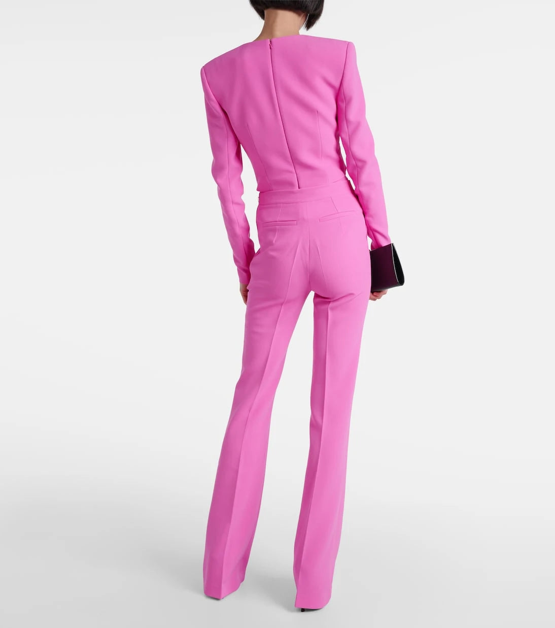 Safiyaa - Alexa high-rise flared crêpe pants