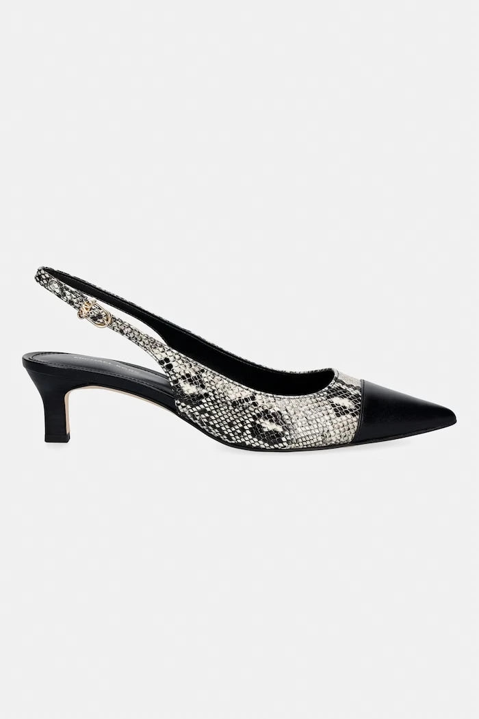 MICHAEL Michael Kors обувки с ток от кожа Amara Toe Cap Sling Pump