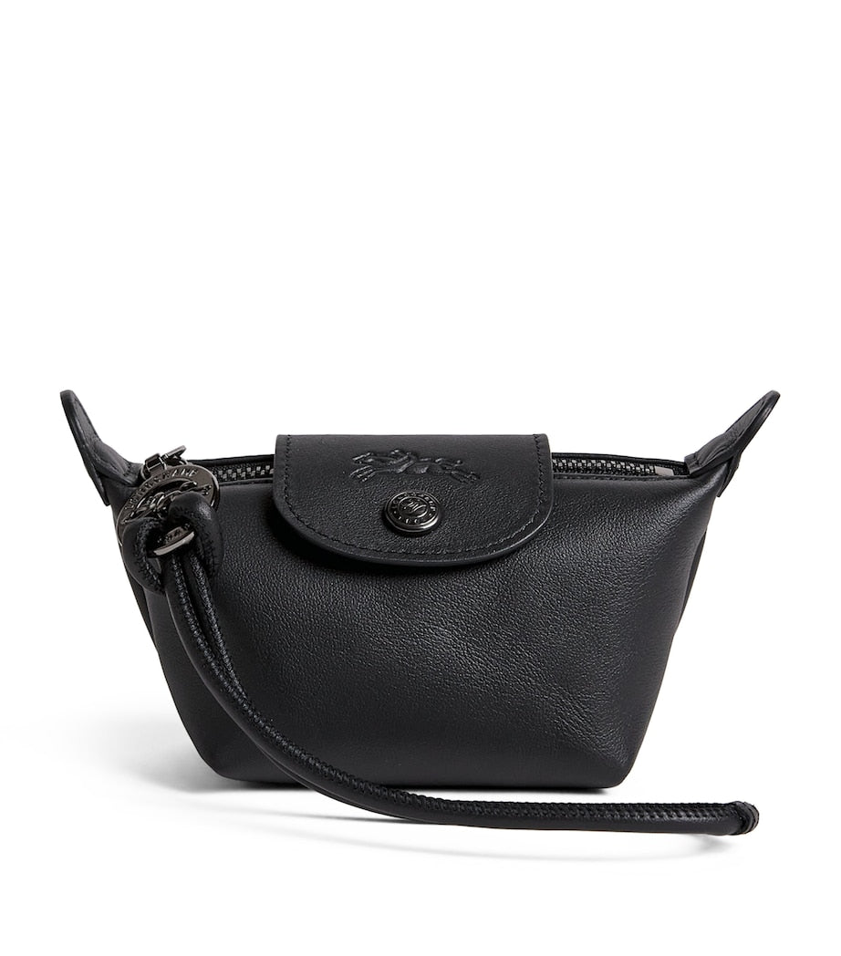 Leather Le Pliage Xtra Coin Purse 001 BLACK
