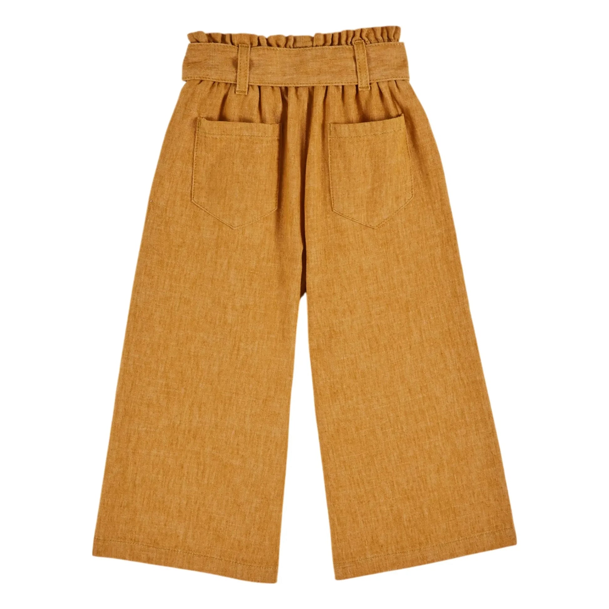 Emile et Ida - Loose-fitting pants with belt | Mustard